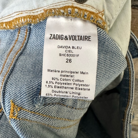NEW!* ZADIG & VOLTAIRE Jeans - Picture 8 of 8